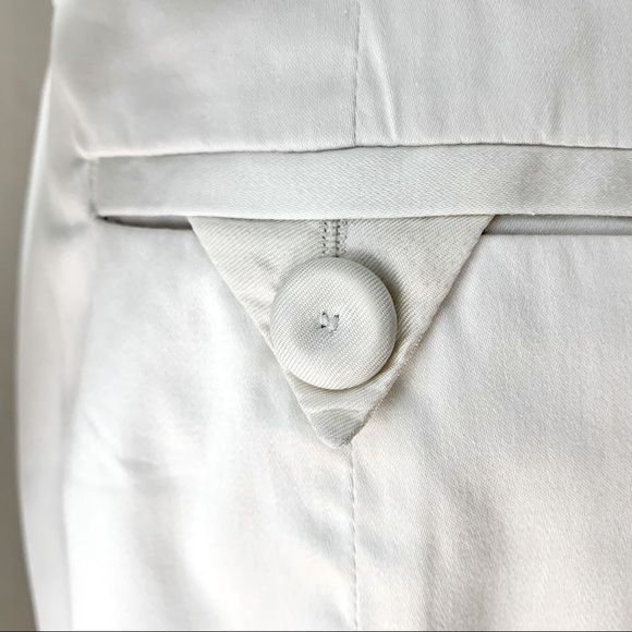 MARC BY MARC JACOBS Pencil Skirt With Pleats on Back 100% Cotton Sateen White - Picture 8 of 13